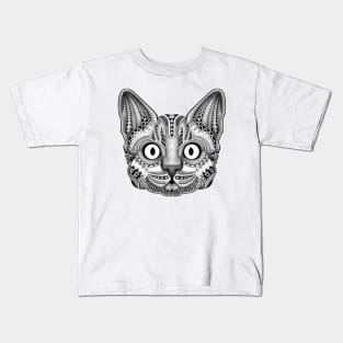 Egypt cat aztec pattern art Kids T-Shirt